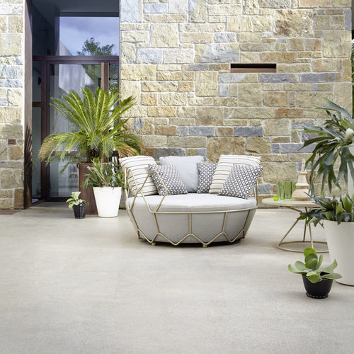 Poltrona contemporanea - GRAVITY - Roberti Rattan - in tessuto / in poliestere / in acciaio inossidabile