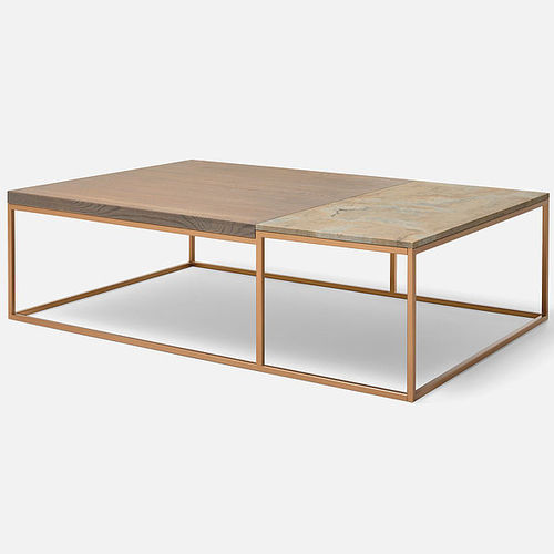 Tavolino basso contemporaneo - 985 - Rolf Benz Ag & KG - in rovere / in legno massiccio / in MDF