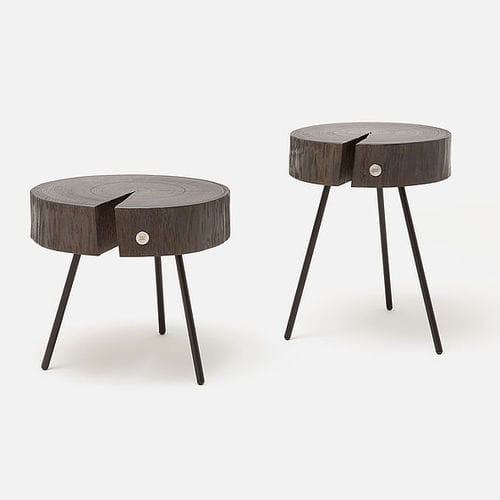 Tavolo d'appoggio contemporaneo - 8480 - Rolf Benz Ag & KG - in frassino / in acciaio / in acciaio verniciato