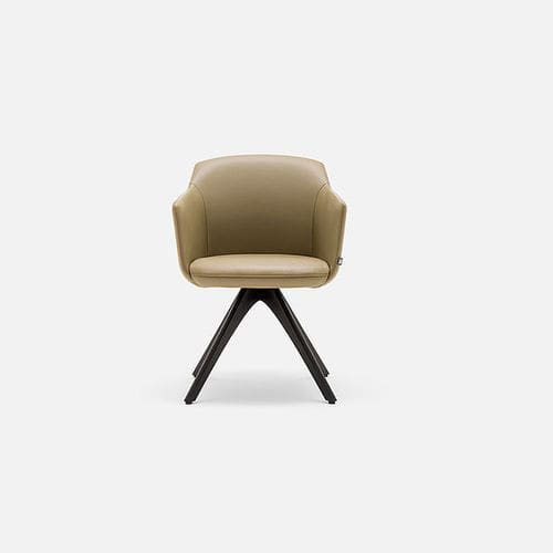 Sedia contemporanea - 640 - Rolf Benz Ag & KG - da interno / in pelle / in legno massiccio