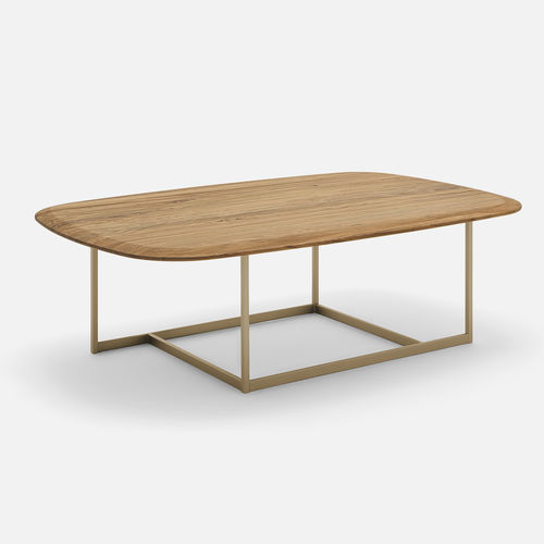Tavolino basso contemporaneo - 932 - Rolf Benz Ag & KG - in rovere / in legno massiccio / in vetro