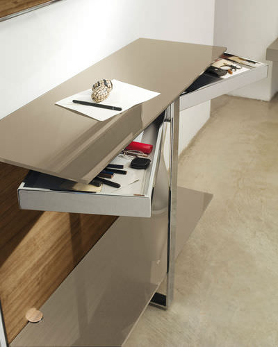Consolle contemporanea - MANTA - ANTONELLOITALIA - in legno / in metallo / rettangolare