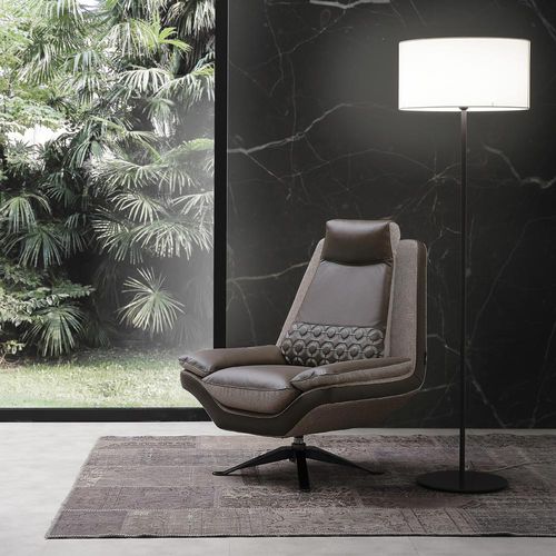 Poltrona contemporanea - PURO - SAN MARCO - in pelle / con poggiatesta / home cinema