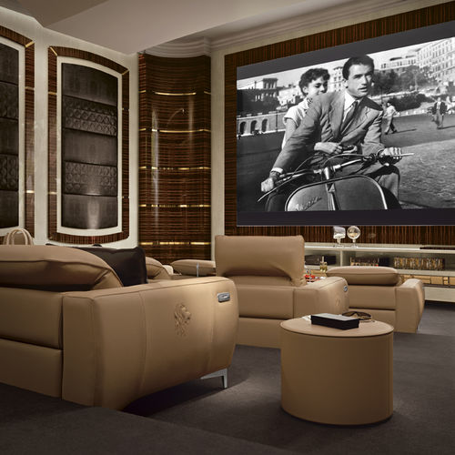 Divano home cinema - JAZZ CARAMELLO - SAN MARCO - modulare / contemporaneo / in pelle