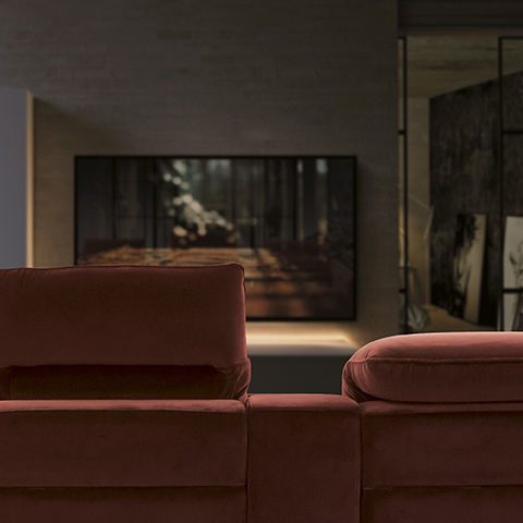 Divano home cinema - JAZZ LIGHT  - SAN MARCO - modulare / semicircolare / contemporaneo