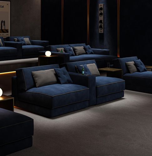 Divano home cinema - ALICE HC - SAN MARCO - contemporaneo / in tessuto / con braccioli