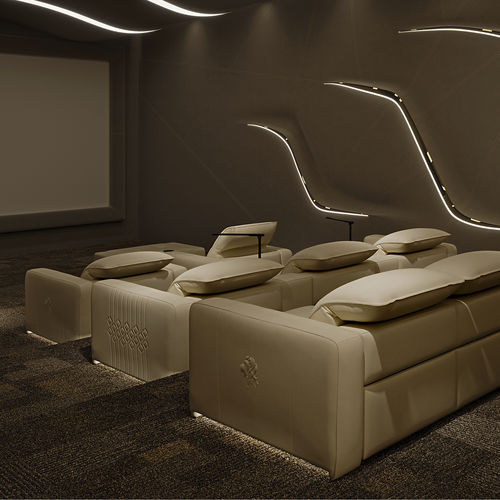 Poltrona per cinema in tessuto - JAZZ LUXURY - SAN MARCO - in pelle / home cinema / per uso residenziale