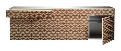 Credenza contemporanea - BASCHENIS - Sawaya & Moroni - in legno / in alluminio