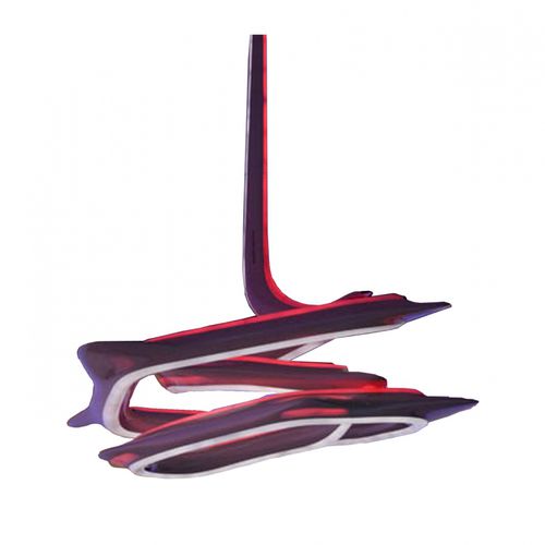 Lampadario design originale - VORTEX  - Sawaya & Moroni - in acrilico / LED / di Zaha Hadid