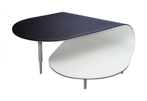 Tavolino basso design originale - SOTTOSOPRA - Sawaya & Moroni - in legno / curvo / per uso residenziale