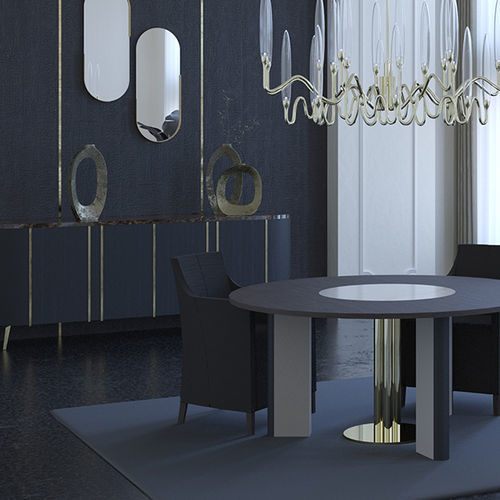 Sedia da pranzo contemporanea - Scandal Home Couture - da interno / in tessuto / imbottita