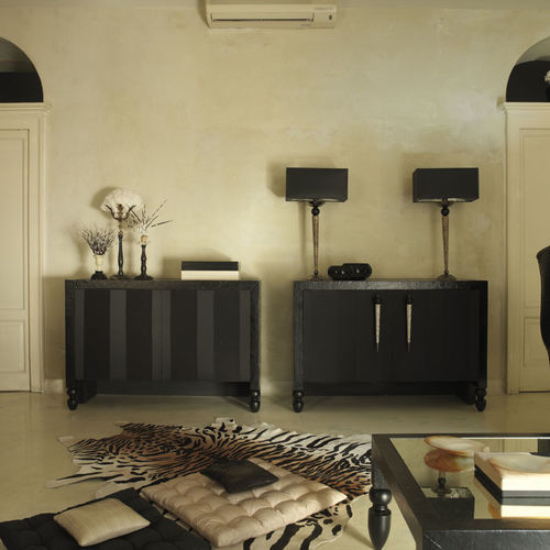 Credenza contemporanea - SINUOSA - Scandal Home Couture - in legno / in pelle / in tessuto