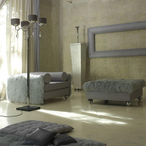 Poltrona contemporanea - CUBICA - Scandal Home Couture - in velluto / in seta / grigia