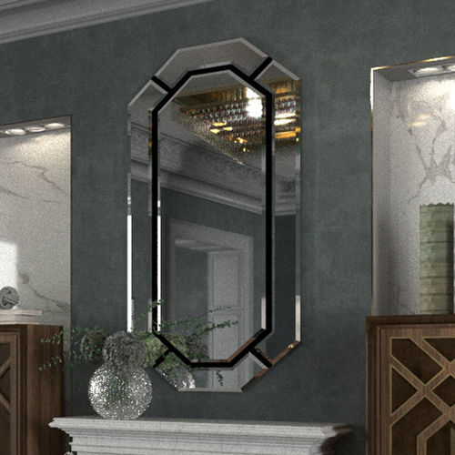 Specchio a muro - Scandal Home Couture - contemporaneo / in legno / dorato