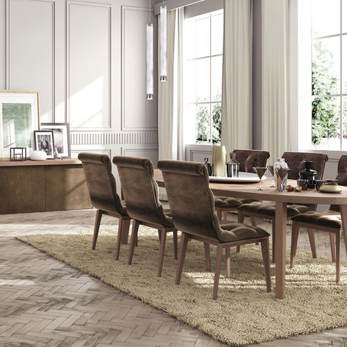 Sedia da pranzo contemporanea - Epoque - Scandal Home Couture - da interno / in velluto / con supporto in legno
