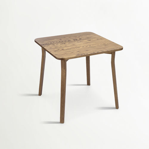 Tavolo da pranzo contemporaneo - PURE - Schoenhuber Franchi - in iroko / con supporto in iroko / quadrato