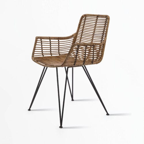 Sedia da giardino contemporanea - PANAMA - Schoenhuber Franchi - da esterno / in corda / con supporto in metallo