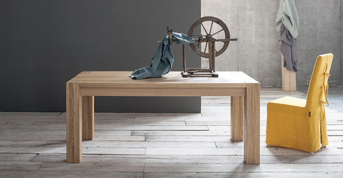 Tavolo contemporaneo - BIO - Sedit - in legno / rettangolare / allungabile