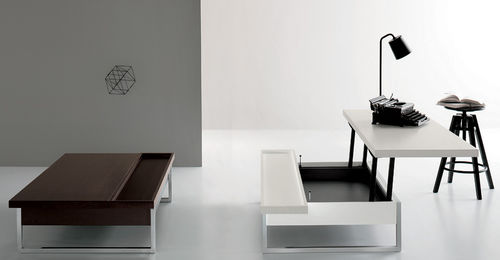 Tavolo contemporaneo - SINGLE - Sedit - in metallo / rettangolare / ad altezza regolabile