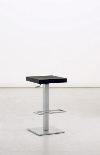 Sgabello da bar contemporaneo - PLANO AIR - Sedit - con supporto in metallo / imbottito / nero