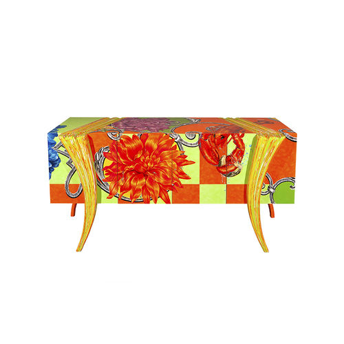 Credenza con piedi alti - OPUS  - Sergio Villa Mobilitaly - in stile / in legno laccato / con 4 gambe