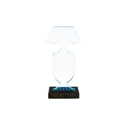 Lampada da tavolo - Populonia - Sergio Villa Mobilitaly - in legno / in Plexiglas® / design originale