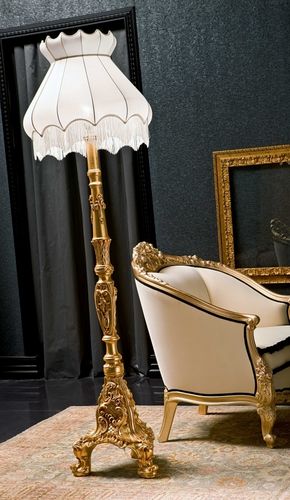 Lampada da terra - 350/B - Silik - in tessuto / in stile / senza fili