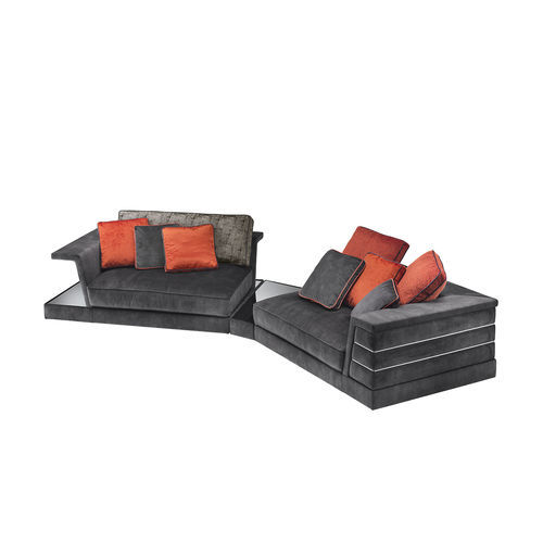 Divano modulare - Madison-Air - Siwa Soft Style Home - contemporaneo / in seta Dupion / con braccioli