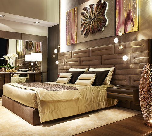 Letto matrimoniale - Wall  - Siwa Soft Style Home - contemporaneo / imbottito / con testiera imbottita