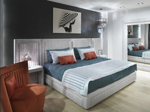 Letto matrimoniale - Shell - Siwa Soft Style Home - contemporaneo / imbottito / con testiera imbottita