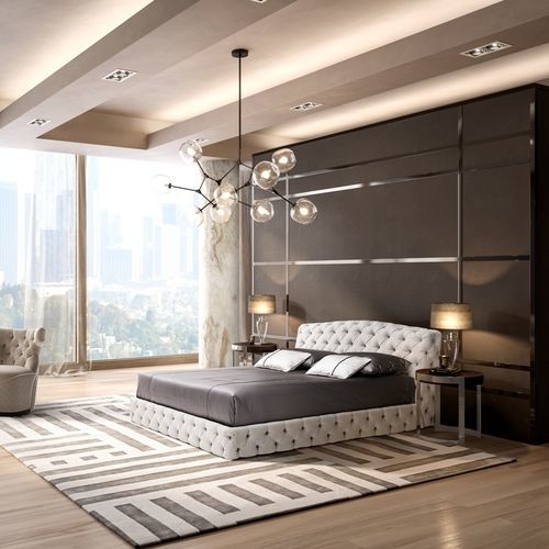 Letto matrimoniale - Must  - Siwa Soft Style Home - chesterfield / imbottito / con testiera imbottita