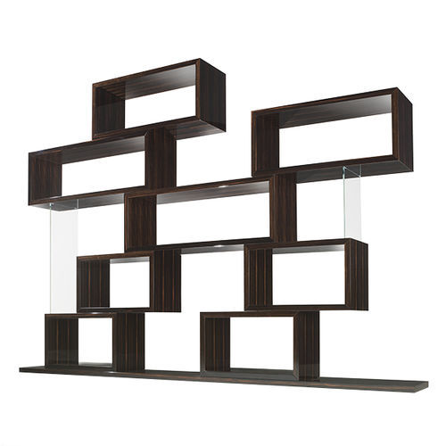 Libreria modulare - Chaos  - Siwa Soft Style Home - contemporanea / in legno / in vetro temprato