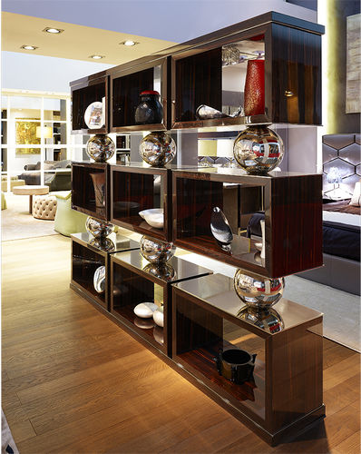 Scaffale contemporaneo - Spheres - Siwa Soft Style Home - in legno / in metallo cromato / da sala