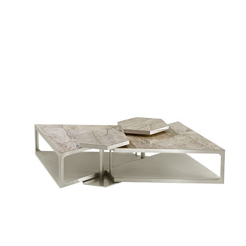 Tavolino basso contemporaneo - Madison  - Siwa Soft Style Home - in vetro laccato / in legno laccato / in marmo