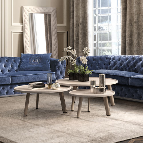 Tavolino estraibile contemporaneo - Wave - Siwa Soft Style Home - in MDF / con supporto in metallo / con supporto in MDF
