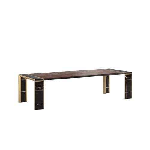 Tavolo da pranzo contemporaneo - Desire - Siwa Soft Style Home - in legno / con supporto in metallo / con supporto in marmo
