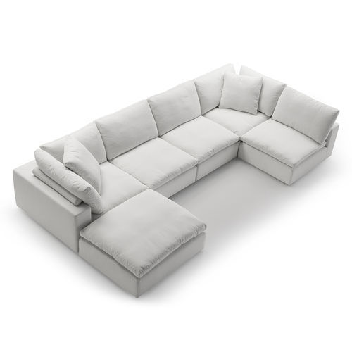 Divano modulare - Fluffy - Siwa Soft Style Home - contemporaneo / in tessuto / con braccioli