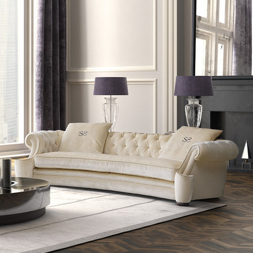 Divano chesterfield - Chester - Siwa Soft Style Home - in tessuto / con braccioli / con cuscino rimovibile
