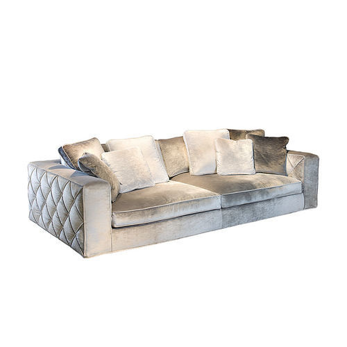 Divano chesterfield - Richmond - Siwa Soft Style Home - in tessuto / beige / in legno massiccio