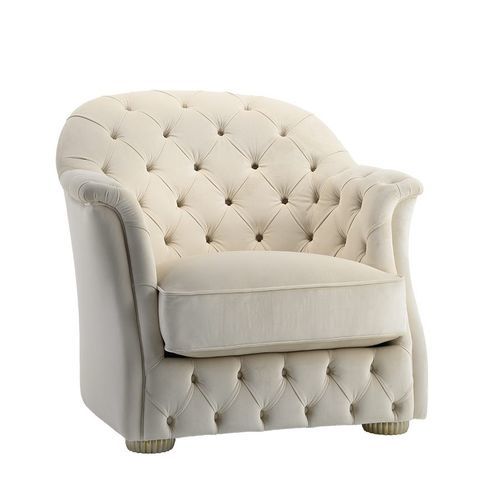 Poltrona chesterfield - Soraya - Siwa Soft Style Home - in tessuto / in legno massiccio / fatta a mano