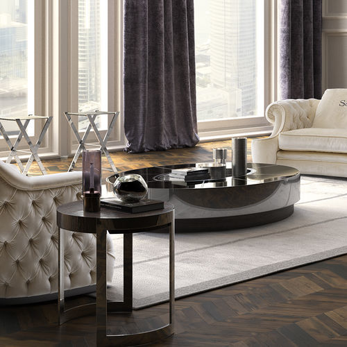 Tavolino basso contemporaneo - Avalon  - Siwa Soft Style Home - in vetro / in legno / in marmo