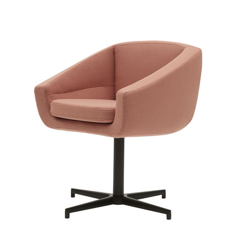 Poltrona contemporanea - AIKO - SOFTLINE - in tessuto / in alluminio / con rivestimento rimovibile