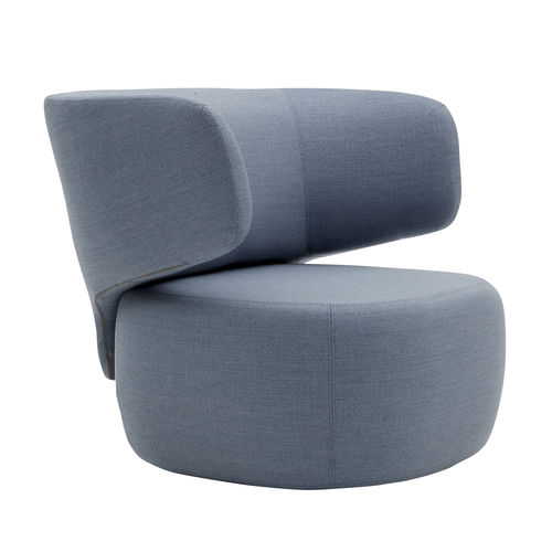 Poltrona contemporanea - BASEL - SOFTLINE - in tessuto / con rivestimento rimovibile / colore personalizzabile