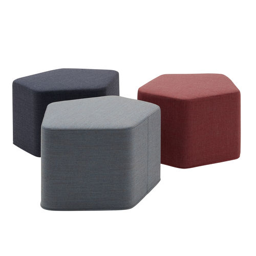 Pouf contemporaneo - LAKE - SOFTLINE - in tessuto / per edifici pubblici / per hotel