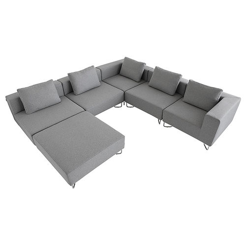 Divano modulare - LOTUS - SOFTLINE - contemporaneo / in tessuto / con rivestimento rimovibile