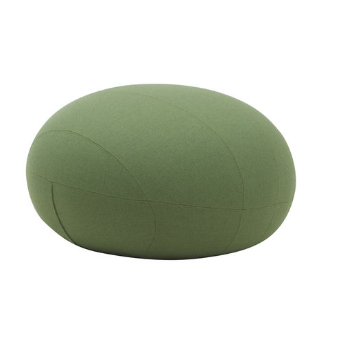 Pouf contemporaneo - CUT - SOFTLINE - in tessuto / tondo / sfoderabile