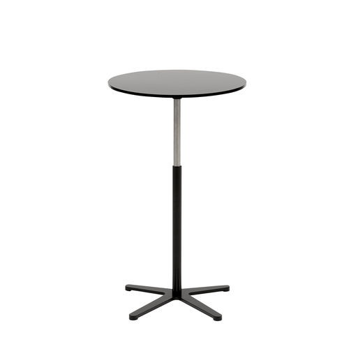 Tavolo d'appoggio contemporaneo - XO - SOFTLINE - in acciaio / con supporto in acciaio / rotondo