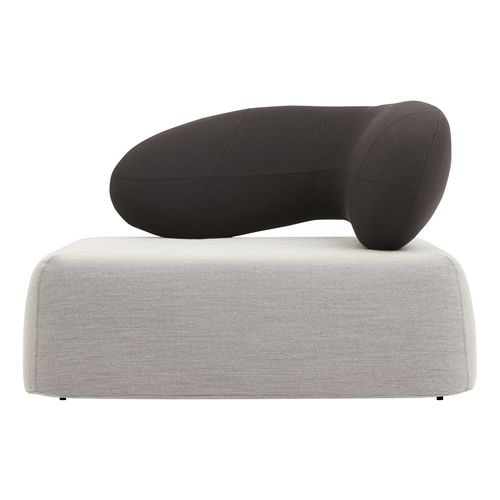 Chauffeuse design organico - CHAT - SOFTLINE - in tessuto / con rivestimento rimovibile / colore personalizzabile