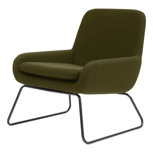 Poltrona contemporanea - COCO - SOFTLINE - in tessuto / in acciaio cromato / con rivestimento rimovibile