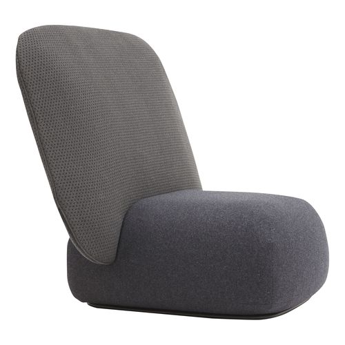 Chauffeuse contemporanea - HALO - SOFTLINE - in tessuto / con schienale alto / colore personalizzabile
